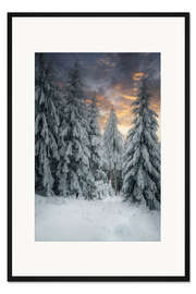Gerahmter Kunstdruck Winterzauber