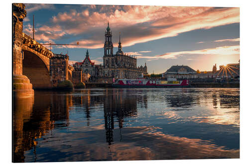 Cuadro de aluminio Elbe Bank Dresden