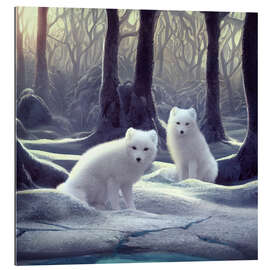 Galleriprint White Foxes