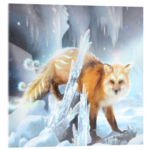 Acrylic print Ice Fox