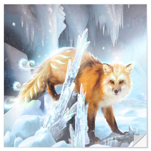 Naklejka na ścianę Ice Fox