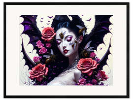 Stampa artistica con cornice Vampire Girl III