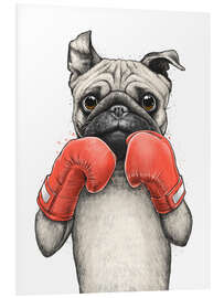 Quadro em PVC Boxer Pug