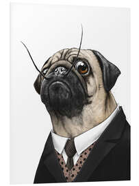 Foam board print Pug Salvador Dalí