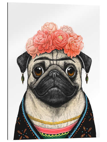 Galleriprint Pug Frida Kahlo