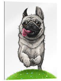 Gallery print Pug on a run