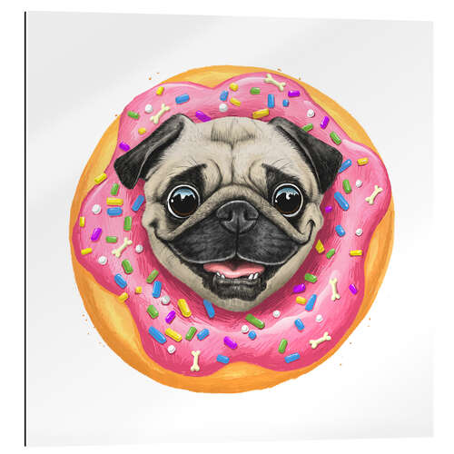 Galleritryck Donut Pug