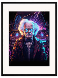 Gerahmter Kunstdruck Back in Time Professor