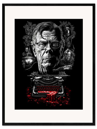 Ingelijste kunstdruk Stephen King