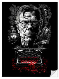 Selvklæbende plakat Stephen King