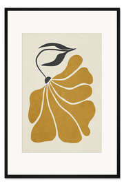 Gerahmter Kunstdruck Organic Yellow Flower II