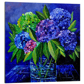 Aluminium print Hydrangeas