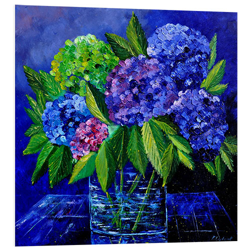 Quadro em PVC Hydrangeas