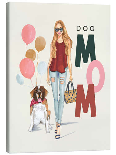 Lienzo Dog Mom