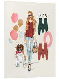 Quadro em PVC Dog Mom