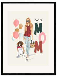 Framed art print Dog Mom