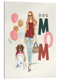 Quadro em plexi-alumínio Dog Mom