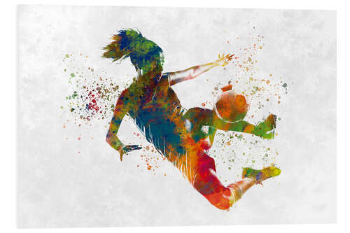 Foam board print Soccer Player in Action