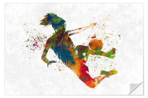 Wall sticker Soccer Player in Action