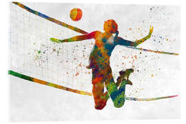 Acrylglasbild Volleyballspielerin in Aktion