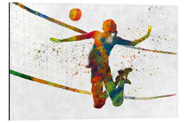 Magnettafel Volleyballspielerin in Aktion