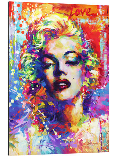 Tableau en aluminium Marilyn Monroe II