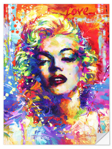 Muursticker Marilyn Monroe II