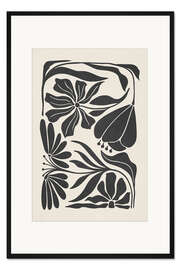 Gerahmter Kunstdruck Organic Florals I