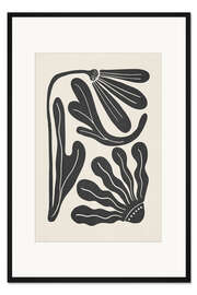 Gerahmter Kunstdruck Organic Florals II