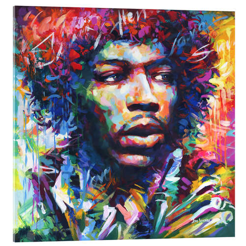 Acrylglasbild Jimi Hendrix III