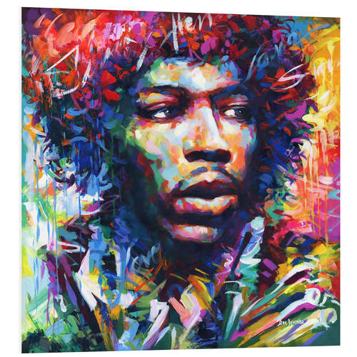 Foam board print Jimi Hendrix III