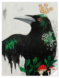 Wall sticker Crow - Melody of the Forest