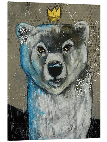 Acrylic print King of the Polar Bears