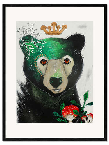 Ingelijste kunstdruk The Bear King