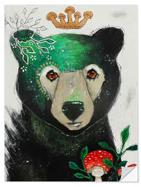 Sticker mural The Bear King