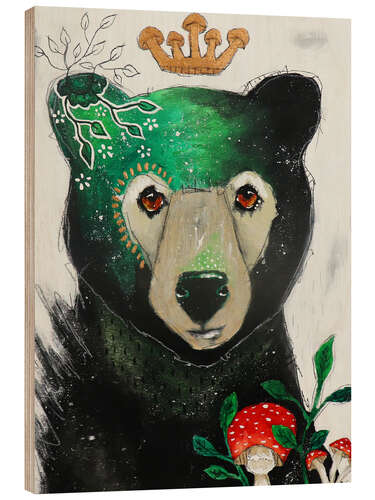 Tableau en bois The Bear King