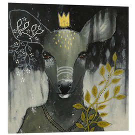 Foam board print Deer - Dance at Dusk