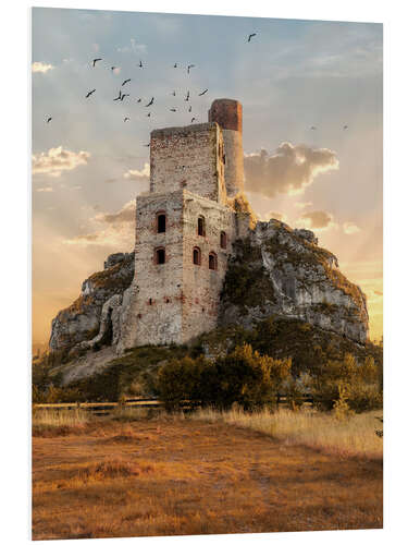 Obraz na PCV Castle Ruins at Sunrise