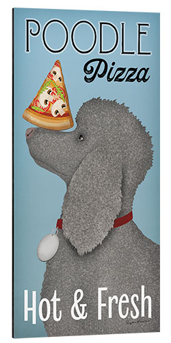 Aluminium print Poodle Pizza