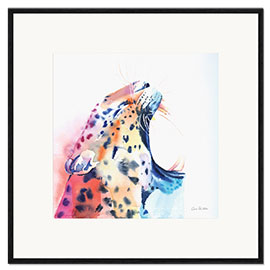 Gerahmter Kunstdruck Wild Leopard