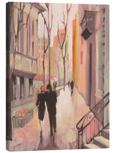 Canvas print Promenade in Rosé