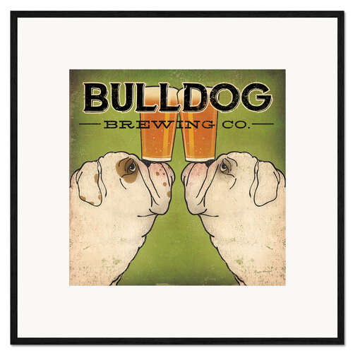Impresión de arte enmarcada Bulldog Brewing Company
