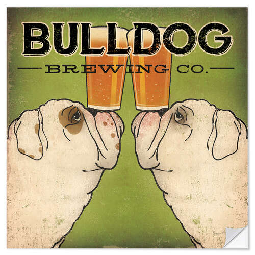 Sticker mural Bulldog Brewing Company