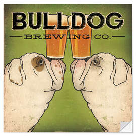 Sticker mural Bulldog Brewing Company