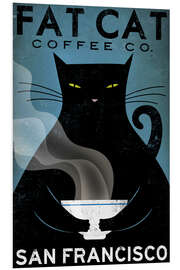 Foam board print Cat Coffee