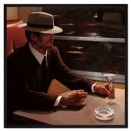 Gerahmter Kunstdruck Ein trockener Martini für den Mann