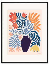 Gerahmter Kunstdruck Moderner Blumenstrauß I - Janelle Penner