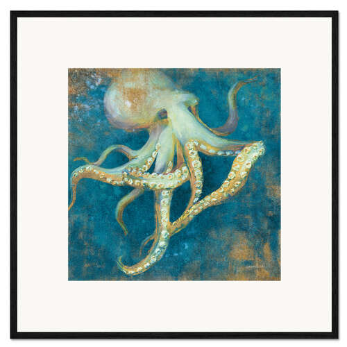 Impression artistique encadrée Ocean Octopus