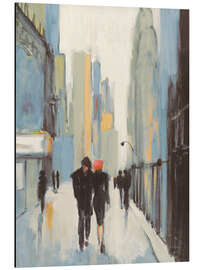 Magnettafel Stadtbummel in Blau