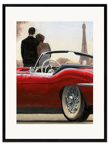 Plakat artystyczny premium w ramie A Ride in Paris